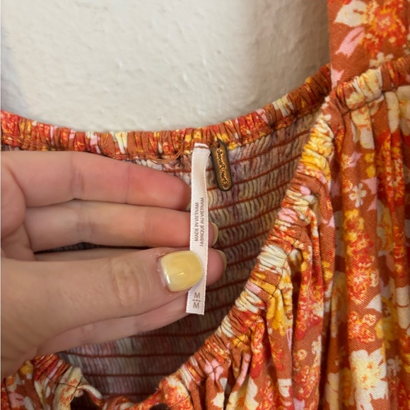 Free People Show Me Love Floral Romper M - Picture 5 of 7